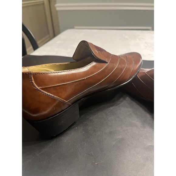 Stacy Adams Crocodile Style Leather Upper & Soles Ankle Booties Shoes Brazil 7M - Picture 4 of 15